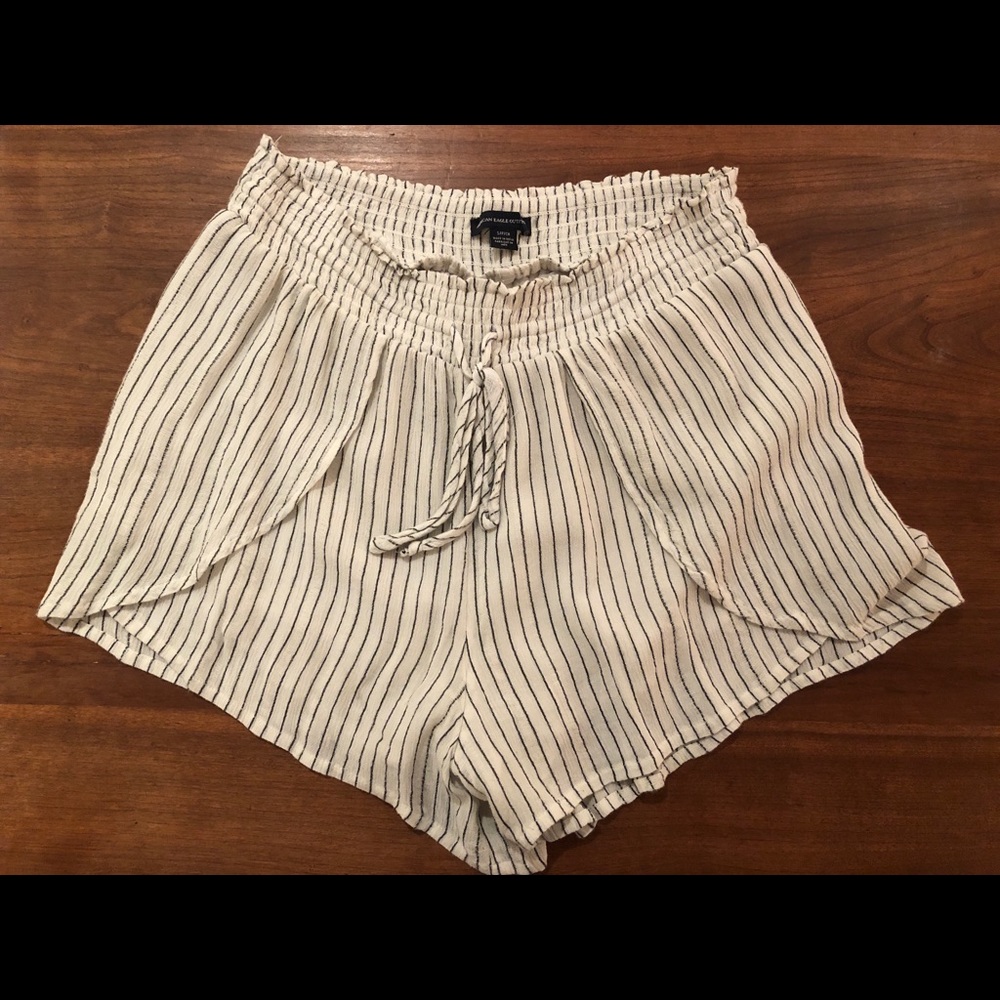 flowy stripe shorts